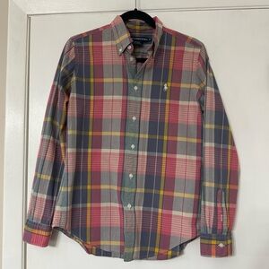 Polo Ralph Lauren Sport Plaid Button Down Size 10